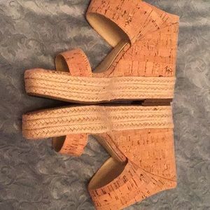 Jessica Simpson cork wedges